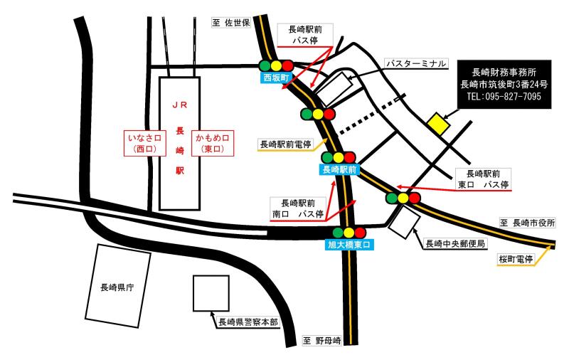 長崎財務事務所の地図の詳細