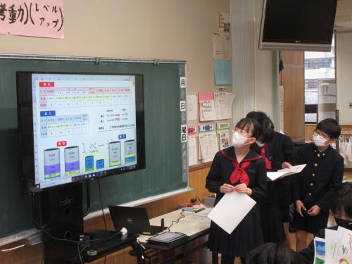 金沢大学附属小学校で行われた財政教育プログラムにおいてグループで作成した予算案について発表する児童たち