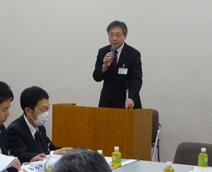 栃木県事業引継ぎ支援センター　大森様の講演の様子