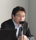 講演を行っている関東財務局上田経済調査課長の写真