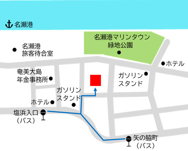 名瀬出張所の地図