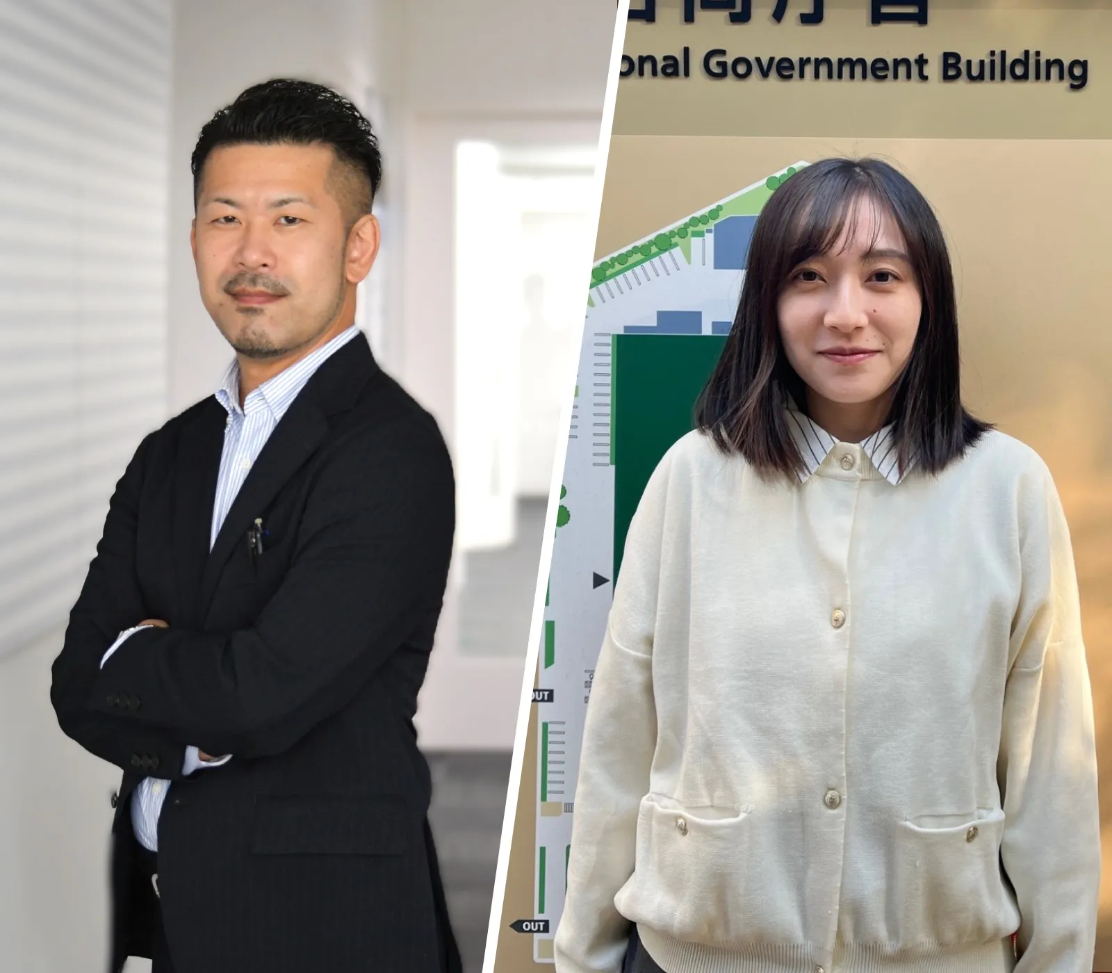 重本 大樹と千葉 ひなた