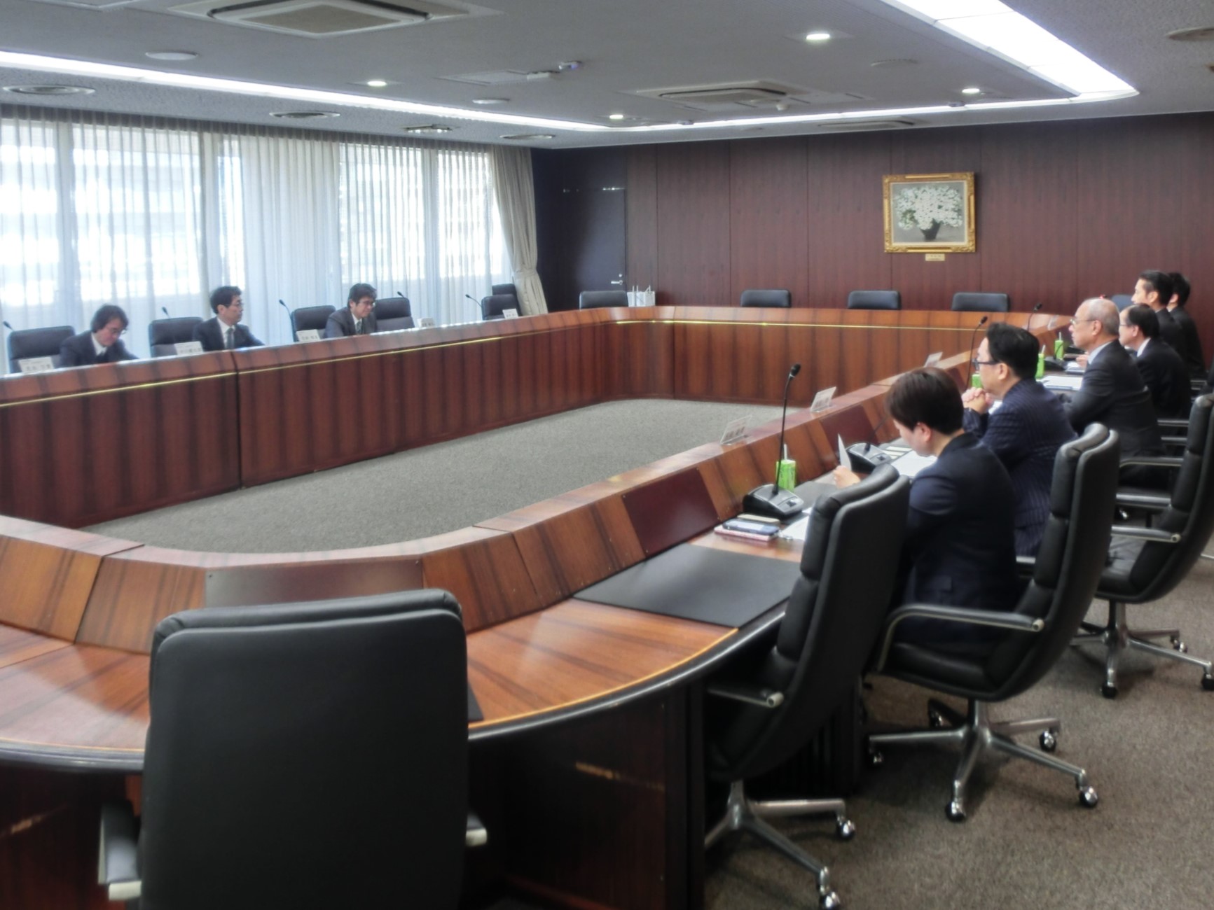 名古屋税理士会会長との意見交換の模様