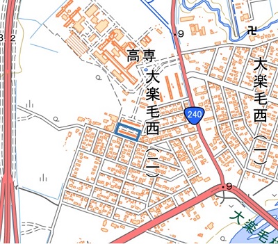 釧路市大楽毛西住宅501棟の位置図